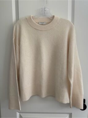 Babaton Ivory Crewneck Knit Sweater